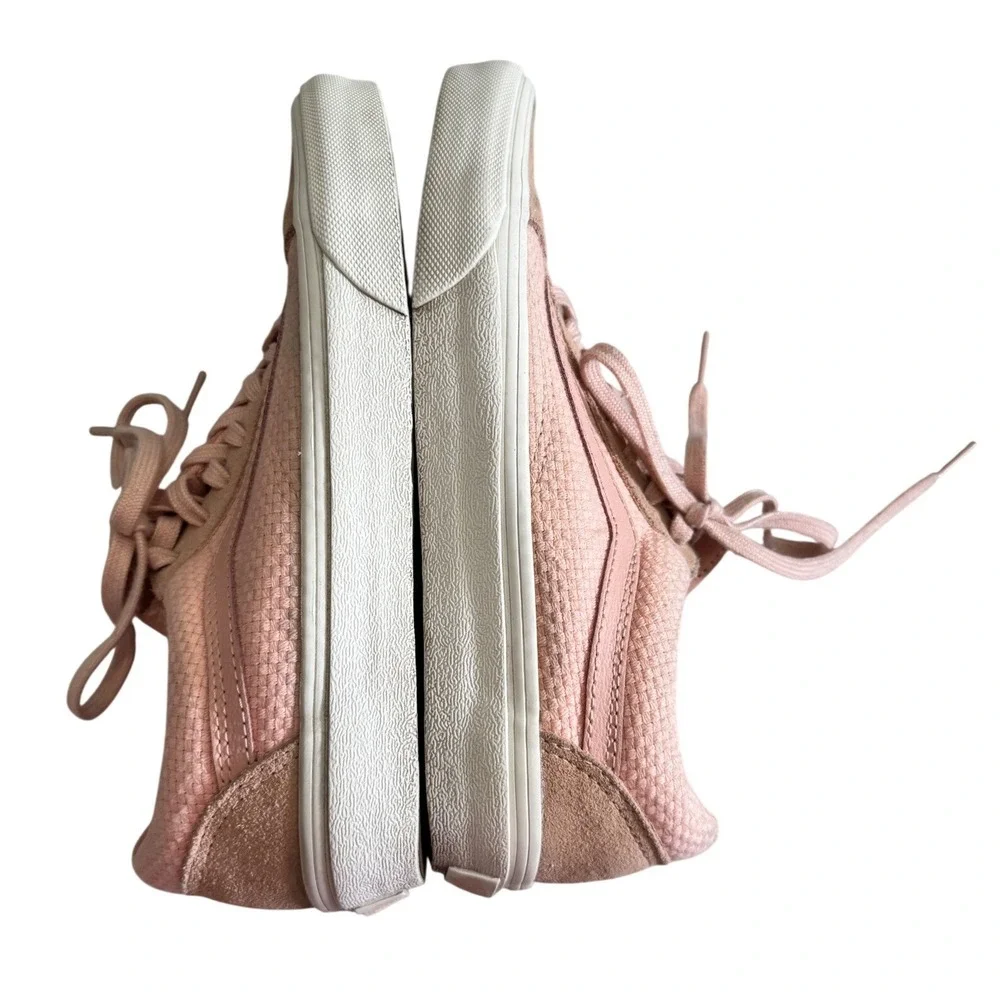 Vans Old Skool Pink Suede Canvas Sneakers Women's Size 6.5 Casual Shoes